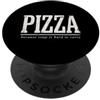 Bite Sized Humor Co Pizza perché la zuppa è difficile da trasportare umorismo alimentare divertente PopSockets PopGrip Adesivo