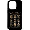 Vintage Forager's Field Guide Apparel Custodia per iPhone 15 Pro Funghi commestibili Vintage Botanical