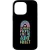 Aesthetic Personalized First Name Merch Custodia per iPhone 14 Pro Max Le mie persone preferite mi chiamano zia Violet Nome zia