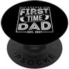 Funny Fathers Day Designs Prima volta papà est 2027 Nuovo papà divertente annuncio di gravidanza PopSockets PopGrip Adesivo