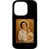 St. Gianna Beretta Molla Icon Custodia per iPhone 14 Pro Elegante Icona Cattolica di Santa Gianna Beretta Molla