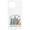 Iconic New York City Skyline by a Child Custodia per iPhone 15 Divertente souvenir per bambini di New York City per bambini o bambine