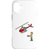 Mark Ewbie Designs Custodia per iPhone 16 Plus RC Modello Elicottero Volare