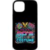 80s Costume Retro Party Vintage Throwbac Custodia per iPhone 15 Plus Costume divertente anni '80 con scritta This Is My 80's Costume