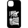 Grandio Design Beer & Alcohol Lover Drin Custodia per iPhone 14 Plus Funny Beer Lover I Make Pour Decisions Hands - Bottiglia da pinta