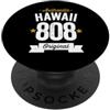 Vintage Area Code Pride Tees 808 Hawaii Codice Area Distressed Authentic USA State Dark PopSockets PopGrip Adesivo