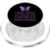 Dementia Awareness & Purple Ribbon Suppo I Wear - Nastro di supporto a forma di farfalla per sensibilizzazione sulla demenza, colore: PopSockets PopGrip per MagSafe