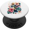 Hummingbirds Hummingbird Lover Gifts Oil Painting Tropical Hummingbird Garden Bird PopSockets PopGrip Adesivo