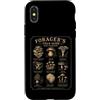 Vintage Forager's Field Guide Apparel Custodia per iPhone X/XS Funghi commestibili Vintage Botanical