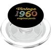 Born in Year Original Parts Vintage Styl Vintage 1960 Tutte le parti originali Compleanno Italic PopSockets PopGrip per MagSafe
