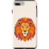 Retro Horoscope Aesthetics & Cute Fire S Custodia per iPhone 7 Plus/8 Plus Vintage anni '70 Leone Astrologia Boho Leone Trendy Estate