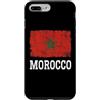 Moroccan Heritage Designs Custodia per iPhone 7 Plus/8 Plus Bandiera del Marocco Vintage Distressed Heritage Marocchino