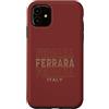 Italy born and Italian apparel Custodia per iPhone 11 Vintage Ferrara Italia