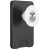 Oceanic Vibes Studio Arte del sole delle onde dell'oceano della coda della sirena dell'arcobaleno PopSockets PopWallet per MagSafe