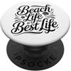 The Aqua Cottage Vita da spiaggia PopSockets PopGrip Adesivo