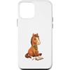 Timowo Studio Custodia per iPhone 12 mini Cavallo con libro aperto