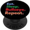 TargetLine Outfitters Eat Sleep Bullseye Repeat per gli amanti del tiro con l'arco o del tiro PopSockets PopGrip Adesivo