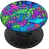 Awesome Animal Designs and Souvenirs Colorato oceano vita con pesce, tartaruga, polipo, scogliera design PopSockets PopGrip Adesivo