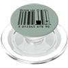 EAN code design Vanga da giardinaggio biologica da giardino con codice EAN LOL minimal black PopSockets PopGrip per MagSafe