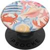 Summer Aesthetic Beachy Collage Spiaggia Estate Aragosta Granchio Sardina Costiera Collage Girly PopSockets PopGrip Adesivo