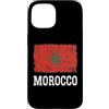 Moroccan Heritage Designs Custodia per iPhone 15 Bandiera del Marocco Vintage Distressed Heritage Marocchino
