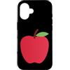 All Kinds Of Faces Custodia per iPhone 16 Mela Rossa