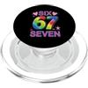 Maglietta Meme Divertente 67 Sei Sette 6 67 Sei Sette 6-7 Dolce Brainrot Italiano Meme Per Bambini PopSockets PopGrip per MagSafe