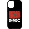 Moroccan Heritage Designs Custodia per iPhone 12/12 Pro Bandiera del Marocco Vintage Distressed Heritage Marocchino
