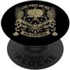 Live Free Or Die New Hampshire Live Free or Die Retro New Hampshire Nature Grafica PopSockets PopGrip Adesivo