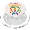 June and Always Mese dell'orgoglio LGBTQ Rainbow Unity Mentalità Uguaglianza PopSockets PopGrip per MagSafe