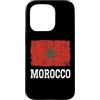 Moroccan Heritage Designs Custodia per iPhone 15 Pro Bandiera del Marocco Vintage Distressed Heritage Marocchino
