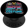 80s Costume Retro Party Vintage Throwbac Costume divertente anni '80 con scritta This Is My 80's Costume PopSockets PopGrip Adesivo