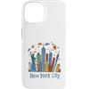 Iconic New York City Skyline by a Child Custodia per iPhone 14 Divertente souvenir per bambini di New York City per bambini o bambine