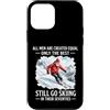 Senior skier hobby winter sports mountai Custodia per iPhone 12 mini Sciare Nonno Citazione Sport Invernali Montagna Hobby