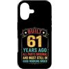 Built 61th Birthday Gifts for Men Women Custodia per iPhone 17 Divertente regalo per il 61° compleanno per uomini e donne di 61 anni