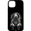 Metraton's cube Custodia per iPhone 15 Plus Cappuccio illuminato con cubo di Metatron