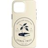 Literary Citrus Collective Custodia per iPhone 16 Pro Max Leggi un romanzo Lemon Twist Book Lover Reading Humor