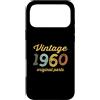 Born in Year Original Parts Vintage Styl Custodia per iPhone 17 Pro Max Vintage 1960 Tutte le parti originali Compleanno Italic