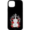 Ralph Graf Custodia per iPhone 15 Plus Violino con rose e note musicali