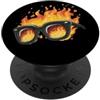 Sunglasses Outfit Fantastico costume con occhiali da fiamme per adulti e bambini PopSockets PopGrip Adesivo