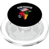 Juneteenth Since 1865 African American M Juneteenth Since 1865 - Bandiera con mappa del paese afroamericano PopSockets PopGrip per MagSafe