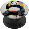 Panda Drinking Phone Grip Panda Drinking PopSockets PopGrip Adesivo