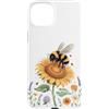 Beekeeping Beekeeper Gifts Custodia per iPhone 15 Plus Sunflower Springtime Honey Bee Beekeeper