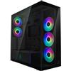 ARCTIC Case ARCTIC Xtender Mirror Midi Tower E-ATX RGB Vetro Temperato Nero Lucido