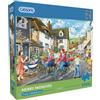 Gibsons Merry Midwives 500XL - Puzzle per adulti, pezzi extra large per una facile maneggevolezza, scena comunitaria nostalgica di Fiona Osbaldstone, prodotto sostenibile di alta qualità nel Regno