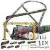 Brickaro Set di treni radiocomandati, modello di treno natalizio con carrozza e binario lungo, ottimo regalo STEM e decorazioni da scrivania per adolescenti e adulti (modello 62904B)