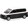 Herpa Modellino auto VW Multivan Bi-Color, bianco candy/starlight blue, miniatura in scala 1:87, pezzo da collezione, Made in Germany, modello in plastica