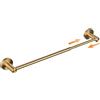 SHUNLI Portasciugamani da bagno allungabile da 40 cm a 66 cm, montaggio a parete, in acciaio inox SUS304, barra portasciugamani color oro SHUNLI