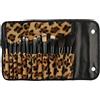 Harilla Set di Pennelli per Trucco Concealer Blending Leopard Print