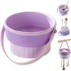 Forreen Tampone in Silicone per Pennelli per il Trucco,Forreen 3 in 1 Trucco Spazzola di Pulizia Mat Portatili Staccabile Porta Pennelli Cosmetici per Pulire, Asciugatura e Stoccaggio (Viola)
